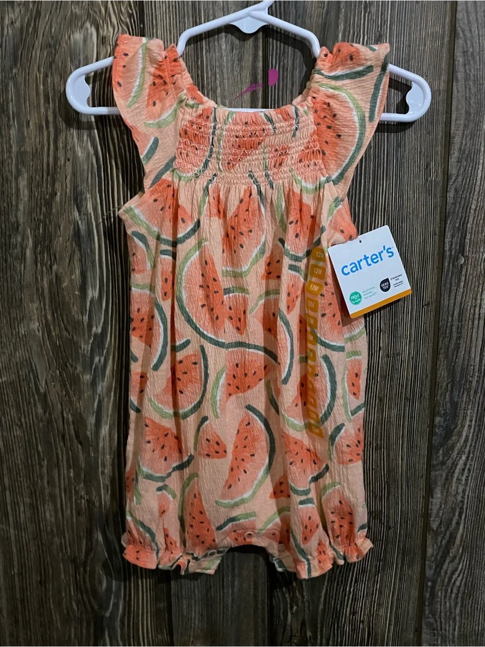 Carter's Peach Watermelon Print Girls Bottoms
